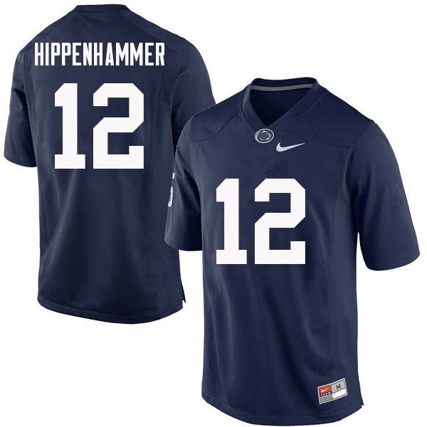 NCAA Nike Men's Penn State Nittany Lions Mac Hippenhammer #12 College Football Authentic Navy Stitched Jersey RKY8098NG